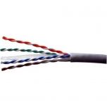 Cable KERMAN CAT6 U/UTP cable,  gray, internal use, 100m