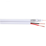 Cable RG59 + DC 100m (white)